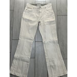 TOMMY HILFIGER Vintage Y2K Cream Jean Mid Rise Flare Pants Junior's Size 9